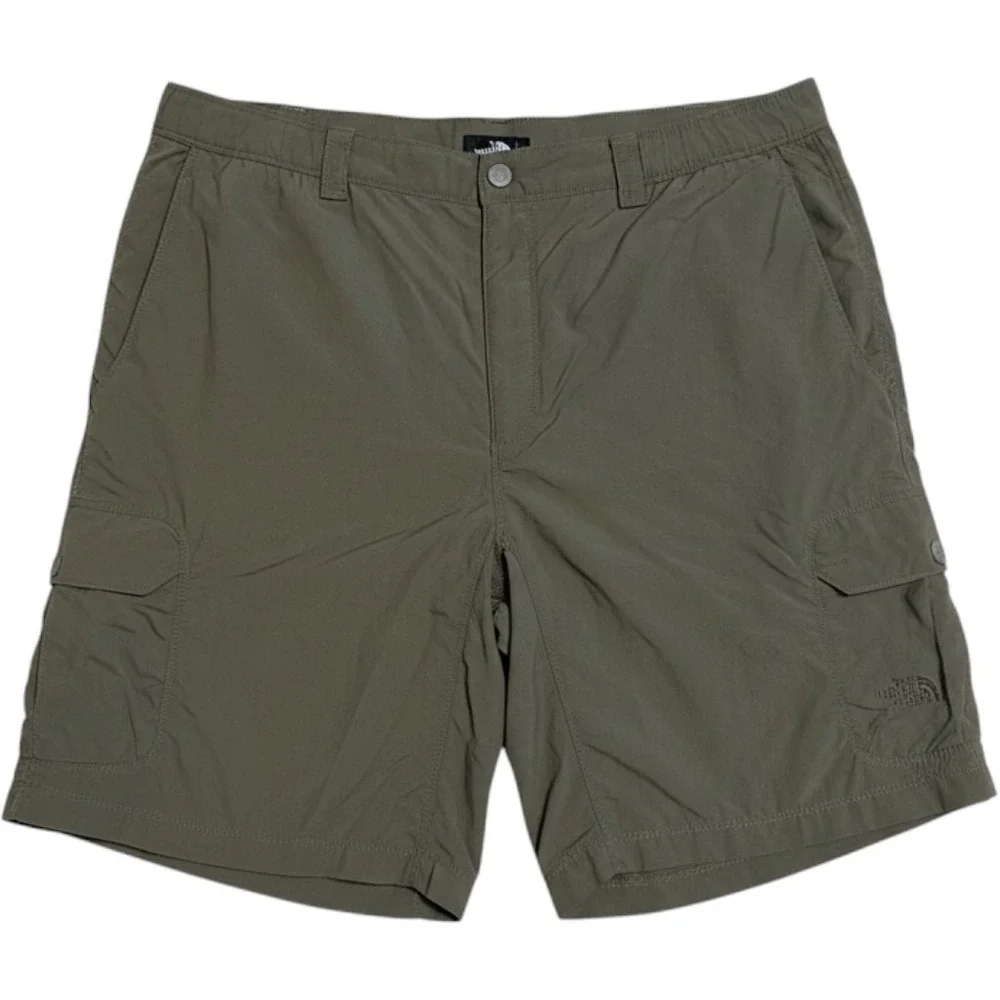 The North Face Mens Olive Green Nylon Cargo Hiking Shorts XL